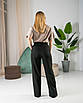 Жіночі штани Сицилія чорна, стильні чорні штани весна-літо, фото 4