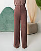 Жіночі штани палаццо Анталія моко, стильні широкі штани весна-осінь, фото 7