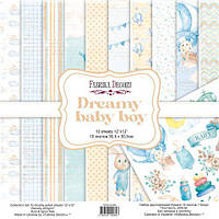 Набор скрапбумаги Dreamy baby boy 30,5x30,5 см, 10 листов