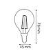 Лампа світлодіодна "FILAMENT BALL-6" 6W 4200К  E14, фото 3