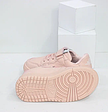 Дитячі легкі рожеві кросівки на липучках для дівчинки 29 розмір 17 см, фото 5