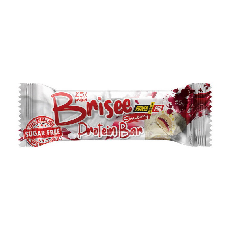 Brisee Protein Bar 25% sugar free (55 g, strawberry)
