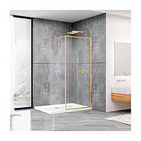 Душевая стенка DUSEL Walk-In WL172G Gold 1000*2000 (8мм)