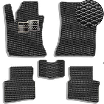 Килимки в салон EVA для Kia Ceed 2006-2012 з підп'ятником Чорні-Сірий кант 5 шт.