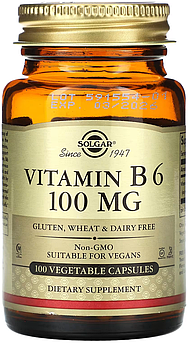 Solgar Vitamin B6 100 mg 100 капсул