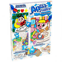 Детский набор для творчества Aqua Painter Danko Toys AQP-01 укр водная раскраска Котенок с те QT, код: 7720634