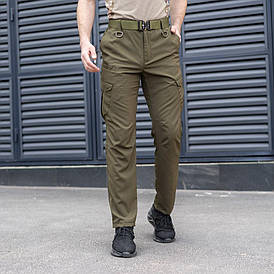 Мужские штаны карго Хаки весна-лето повседневные молодежные удобные спортивные штаны с карманами на мужчину