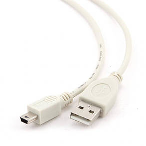 Кабель Gembird USB - miniUSB V 2.0 (M/M), 1.8 м, білий (CC-USB2-AM5P-6), фото 2