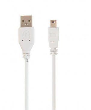 Кабель Gembird USB - miniUSB V 2.0 (M/M), 1.8 м, білий (CC-USB2-AM5P-6), фото 2