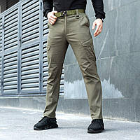 Мужские штаны карго весна-осень цвет хаки повседневные молодежные удобные модные спортивные штаны для мужчин M