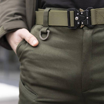Штани-карго зимові Tactical для чоловіків з флісом зручні та зносостійкі Хакі, фото 5