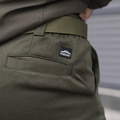 Штани-карго зимові Tactical для чоловіків з флісом зручні та зносостійкі Хакі, фото 6