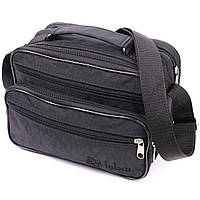 Удобная мужская сумка на плечо FABRA 22577 Черный. Из качественного полиэстера