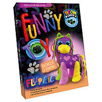 Набор креативного творчества AIR CLAY FLUORIC Danko Toys ARCL-FL-01 укр 4 цвета светится Лоша ET, код: 8241825