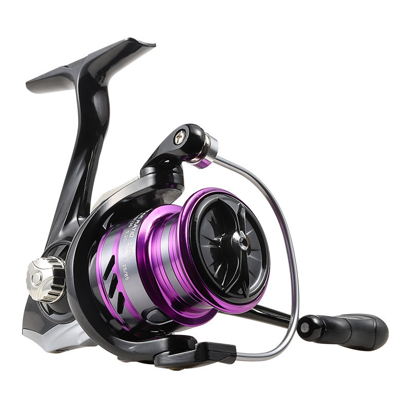 Спінінгова котушка Fish Reel MT-S2000 Violet 12BB 5.2:1 Метал шпуля