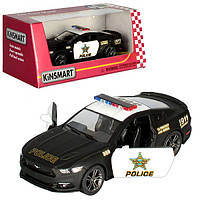 Машинка полицейская инертная Kinsmart Ford Mustang KT-5386-WP 12 см o