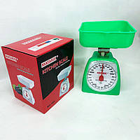 Весы кухонные механические MATARIX MX-405 5 кг, весы для взвешивания продуктов. BL-505 Цвет: зеленый