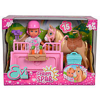 Набір ляльковий Evi Love Holiday Конюшня з конячкою Simba IG-OL185936 NB, код: 8296886