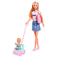 Набор кукольный Steffi с малышом на машинке Simba IG-OL185961 NB, код: 8296906