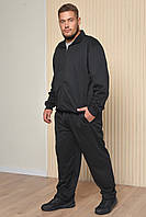 Спортивный костюм мужской батальный черного цвета р.6XL 163809P