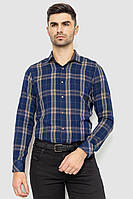 Рубашка мужская в клетку байковая сине-бежевый 214R103-35-179 Ager S NB, код: 8386050