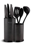 Набор ножей и кухонных принадлежностей Edenberg EB-7811 9 предметов темно-серый m
