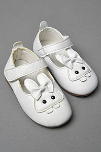 Туфлі дитячі для дівчинки білого кольору 176704P