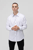 Рубашка классическая однотонная мужская Redpolo 3809 6XL Белый (2000989980964) NB, код: 8309460