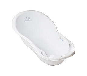 Ванночка 102 см LUX "Зайчики" зі зливом  (Білий)