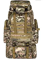 Водонепроницаемый тактический рюкзак, военный рюкзак 4 в 1 КАМУФЛЯЖ 80л MAN