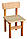 Дитячий стіл і стілець, Ольха, фото 4