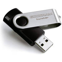 USB флеш наель Goodram 16GB Twister Black USB 2.0 (UTS2-0160K0R11) c