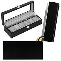 Скринька (органайзер) для зберігання годинників Springos 31.5 x 11 x 8 см HA1065, фото 5