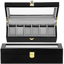 Скринька (органайзер) для зберігання годинників Springos 31.5 x 11 x 8 см HA1065, фото 6