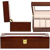Скринька (органайзер) для зберігання годинників Springos 31.5 x 11 x 8 см HA1068, фото 5