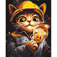 Картина по номерам "Котик Энергетик" © Марианна Пащук Brushme BS53441 40x50 см от LamaToys