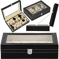 Скринька (органайзер) для зберігання годинника Springos 30 x 20 x 8 см HA1058