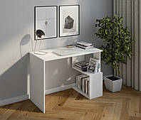 Компьютерный стол IdealMebel КС-15, письменный стол с полками, стол-стеллаж