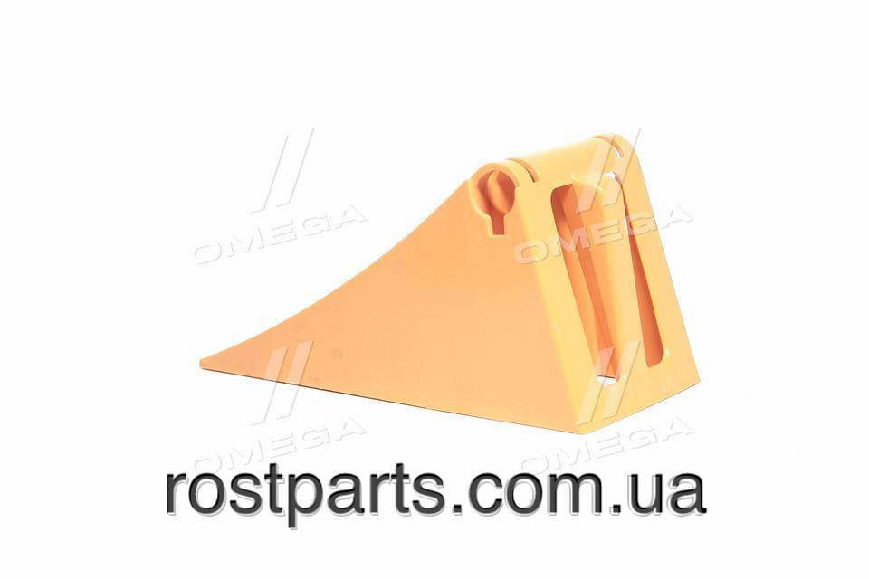 Упор противідкатний пластиковий 270х160х150мм жовтий (PPL 70500129)