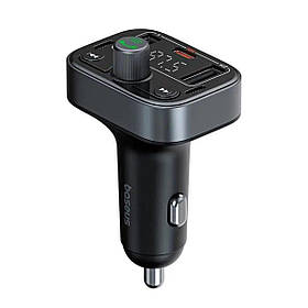 АЗП з FM-модулятором Baseus S-09 Pro Series Car FM Transmitter Cluster Black