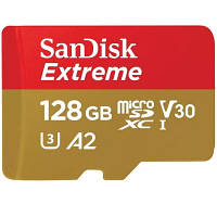 Карта пам'яті SanDisk 128GB microSD class 10 UHS-I U3 Extreme (SDSQXAA-128G-GN6MA) h