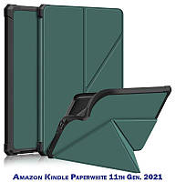 Чохол-книжка BeCover Ultra Slim Origami для Amazon Kindle Paperwhite 11th Gen. 2021 Dark Green (707220) DS