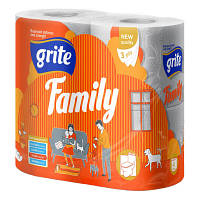 Туалетная бумага Grite Family 3 слоя 4 рулона (4770023482119) p