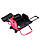 Б'юті Кейс для косметики на колесах із ручкою, червоний, фото 8