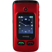 Мобильный телефон Sigma Comfort 50 Shell Duo Type-C Red Black (4827798212516) l