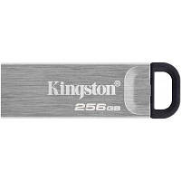 USB флеш наель Kingston 256GB DT Kyson Silver/Black USB 3.2 (DTKN/256GB) c