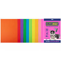 Бумага Buromax А4, 80g, NEON+INTENSIVE, 10colors, 50sh (BM.2721850-99) p