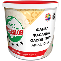 Краска структурная акриловая GAZOBETON 14кг ANSERGLOB