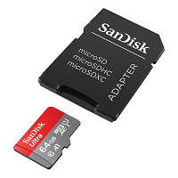 Карта памяти SanDisk 64GB microSD class 10 UHS-I Ultra (SDSQUAB-064G-GN6MA) o