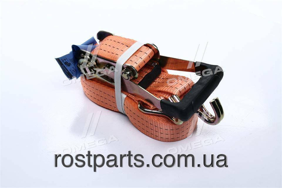 Стяжка вантажу, 3t. 50mm.x12m.(0.5+11.5) прорезин. ручка (DK-3905)